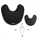 Miniatyrbillede 4 af 5: Ergonomisk Gaming Mousepad med Hukommelsesskum Håndledsstøtte Roterende Glidehåndmatte til PC Computer H