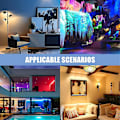 Miniatyrbild 1 av 5: Tuya Glödlampa 4-pack RGB CW+ LED-lampor 5W Dimbara Lampor Smart Life APP-styrning Glödlampor B