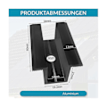 Miniatyrbillede 3 af 5: 10 x Midtmonteringsklemme til PV-solpaneler, Sort, Modulholder til alle rammehøjde, Solpanelbeslag
