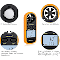 Miniatyrbilde 3 av 5: LCD Anemometer - Vindmåler med Bakgrunnsbelysning