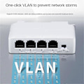 Miniatyrbilde 4 av 5: 1 til 3 Port PoE Extender 10/100M Poe Repeater IEEE802.3Af for IP Overføring Extender for POE Switch NVR IP Kamera