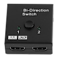Miniatyrbillede 1 af 4: HD Multimedia Interface 2 Indgange til 1 Udgange Switch HD Multimedia Interface Splitter To-vejs HD Multimedia Interface Switcher Support 4K