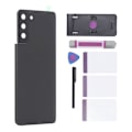 Miniatyrbillede 2 af 5: Telefon Bagside Glasdæksel med Stylus Pen Telefon Stativ Værktøjer Telefon Bagside Glasdør Dæksel til Galaxy S21+ Plus