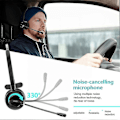 Miniatyrbillede 3 af 5: Call Center Bluetooth-hovedtelefoner med mikrofon A8 Trådløse hovedtelefoner Støjreducerende headset til PC-computertelefoner