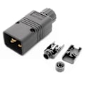 Miniatyrbillede 5 af 5: UPS Strømforsyning IEC Han C20 Stik Strømkabel Stik Ombygningbar 16A / 250V Nyttig