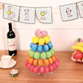 Miniatyrbild 5 av 5: 6-vånings Rund Plast Macaron Tornställ Macaronshållare Macaron Kaktorn Displayställ För Dessertvisning