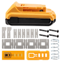 Miniatyrbillede 2 af 5: Batteriudskiftningsplastkasse til DeWalt 20V DCB201,DCB203,DCB204,DCB200 18V Li-Ion Batteri Dækdele til 3A 4A 5A