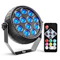 Miniatyrbillede 1 af 5: Stroboskoplys Jul, Stroboskoplys Fjernbetjening RGB 10W Trådløs LED Stroboskoplys til Scene Dans Bryllup