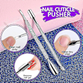 Miniatyrbild 5 av 5: Nagelkonst & nagelfilset - Dubbelsidig nagelfil, nagelbandssax & pusher & nagelborste, nagelset för salongsmanikyr