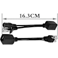 Miniatyrbillede 3 af 5: 2 stk. Passiv PoE Injektor og Splitter Kit DC Strømadapter Stikkontakt