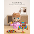 Miniatyrbilde 7 av 10: 40 stk. Plommeblomst byggeklosser er egnet for 3-6 år gamle puslespill tidlig utdanning byggeklossleker 40PCS