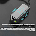 Miniatyrbillede 2 af 5: Type-C til Ethernet Adapter Type-C til RJ45 Interface Converter til Alle Typer Laptops Sølv