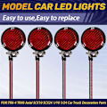 Miniatyrbilde 5 av 5: LED Lys Frontlykter Spotlight for -4 TRX6 Axial SCX10 SCX24 1/10 1/24 RC Bil Lastebil Dekorasjonsdeler 4LED C