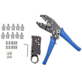 Miniatyrbilde 1 av 5: 1 sett Koaksial RF/BNC-klemmetang for RG58 / RG59 / RG6 med 10 stk BNC-pluggklemmesett