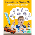 Miniatyrbillede 4 af 5: 3D-pen med 3 farvede filamenter på 3 meter, 3D-pen med tegningsskabelon, penneholder og oplader Pink 3D Pen