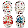 Miniatyrbillede 1 af 5: 800 Stykker Julepapir Muffinforme Muffins Papir Cupcakes Cupcake Wrappers Cupcake Liners Til Julefest Fødselsdagsfest Bryllup