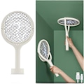 Miniatyrbild 1 av 5: Roterande huvud, uppladdningsbar elektrisk flugsmälla, elektrisk flugsmällar racket, insektsdödare racket, myggdödare