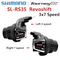 Pikkukuva 2 / 5: Tourney Sl-rs35 -pyörän vaihtajan vipu kahvoilla, 3x7s, 21 vaihdetta Shimano