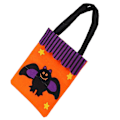 Miniatyrbillede 4 af 5: Halloween Tote Bag i Ikke-vævet stof Trick Or Treat Hjemmefest Dekoration Opbevaring Prop Håndtaske (Bat)