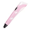 Miniatyrbillede 1 af 5: 3D-pen med 3 farvede filamenter på 3 meter, 3D-pen med tegningsskabelon, penneholder og oplader Pink 3D Pen