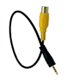 Pikkukuva 4 / 5: RCA - 2,5 mm AV-IN -kaapeli Auton Takakameran Liittämiseen GPS:ään 2,5 mm 0