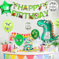 Miniatyrbilde 4 av 5: Ballong Bursdag, 3 År Bursdagsdekorasjon, Luftballong 3 Bursdag, Bursdagsdekorasjon Gutt 3 Dinosaurier, Dino Ballong 3 Bursdag, 3 Bursdag Deko, Dinosau