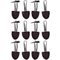 Miniatyrbillede 2 af 3: 6 Par Leather Knapper Horn Toggle Duffle Knapper Til Frakke Kaffe Spænde Spænde Fancy Knapper - Brun