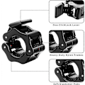 Miniatyrbillede 3 af 5: 4 stk. Dumbbell Clamp Ring Collar, 30mm Dumbbell Klemmer, Dumbbell Collar Clips, Barbell Collar Låsring Frigivelse Dumbbell Lås Klemme Lås Barbell