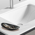 Miniatyrbillede 4 af 5: Sort Ringbakke Midtpunkt Smykkebakke Nøglebakke Opbevaringsboks Velegnet til Entré, Kommode Dekorativ Nøglebakke Smykke Skål Dekorativ Bakke