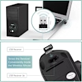 Miniatyrbillede 4 af 5: 2,4 GHz, Bluetooth Trådløs Ergonomisk Vertikal Mus med 6 Knapper og 3 Justerbare DPI 800/1200/1600