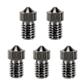 Miniatyrbilde 1 av 5: For herdet stål dyser V6 dyse for 1,75 mm V6 Hotend Aero Extruder Prusa I3 Mk3 3D-skriver 0,6 mm 5 stk
