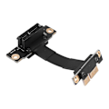 Pikkukuva 1 / 4: PCIE X1 Nouseva Kaapeli Kaksois-oikea Kulma PCIe 3.0 X1 - X1 Jatkokaapeli 8Gbps PCI 1X Nouseva Kortti - 5C