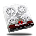 Pikkukuva 5 / 5: 4 kpl 1,9 tuuman muoviset 52 mm pyörän navan vanteet RC-autolle 1/10 On-road Drift Redcat Sakura, musta