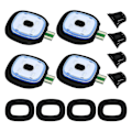 Pikkukuva 1 / 5: Usb-Latautuva Valo Led-Neulepipoon, 4 Kpl, Vahva Keski- Ja Heikko Valotila Led-Hattu