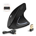 Miniatyrbillede 1 af 5: 2,4 GHz, Bluetooth Trådløs Ergonomisk Vertikal Mus med 6 Knapper og 3 Justerbare DPI 800/1200/1600