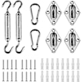 Miniatyrbillede 1 af 4: Solsejl Hardware Kit 6 Tommer til Rektangulært Kvadratisk Solsejl 304 Rustfrit Stål