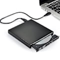 Miniatyrbillede 1 af 5: Ekstern Cd Dvd Drev, Usb 2.0 Slim Bærbar Ekstern Cd-rw Drev Dvd-rw Brænder Skriver Afspiller kompatibel Bærbar Notebook Pc Desktop Computer, Sort-mc