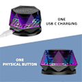 Pikkukuva 5 / 5: Magneettinen Bluetooth-kaiutin LED-valoilla, Kannettava Langaton Mini Ulkokaiutin, TWS Stereo, Puhelin