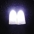 Pikkukuva 2 / 4: 2 kpl Party Light Up Glow Peukalot - Led-vilkkuvat sormenvalot - Magia Temppu Tarvikkeet