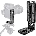 Miniatyrbillede 1 af 5: DSLR Kamera L-Beslag Tripod Hurtigudløsningsplade Til Canon Nikon Sony Dji Osmo Ronin Zhiyun Stabilisator