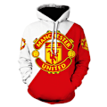 Miniatyrbillede 1 af 2: Fodboldklub sweatshirt lang, hættetrøje med stort grafisk print 2124 3XL