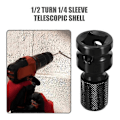 Miniatyrbillede 3 af 5: 1/2 til 1/4 Hex Ratchet Socket Wrench Socket Adapter Drive Converter Impact Tool Shytmv