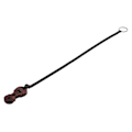 Miniatyrbilde 3 av 5: Cello Endpin-støtte i hardtre, sklisikker, holder, hvile, anker, beskyttelsesplate, celloform, svart valnøttfarge