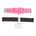 Miniatyrbilde 1 av 5: Vevd Nylon Klokkearmbånd med Rustfritt Stål Spenne 4 Fjærstang Utbytting Scrunchie Klokkearmbånd for Fitbit Versa