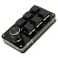 Miniatyrbild 4 av 5: 6-knappars Mini-tangentbord med ratt USB DIY Programmerbart tangentbord OSU Speltangentbord för spel och kontor