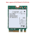 Miniatyrbillede 4 af 4: For Intel 3160AC NGW Trådløst WIFI-kort 433Mbps Bluetooth 4.0 Dobbelt bånd Netværkskort