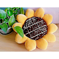 Miniatyrbilde 3 av 3: 3D Blomst Gulvsete Pute Matte Sd Rative P Kaste S Puter For Hjem RFor Lesing (gul)