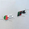 Pikkukuva 2 / 3: 3D Metal Chrome Musta Logo R S Kirjaimet Emblem Automerkki Takaluukun Tarra Jaguar Xkr Xjl R S Kirjaimet Tarra Tarvikkeet