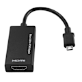 Miniatyrbild 1 av 5: 1080P Micro USB till HDMI-adapter 8-kanals stereoljud 5-stifts HDMI-videoadapter för Android