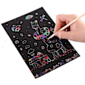 Miniatyrbillede 3 af 5: Scratch Papir, 10 stk Regnbue Magic Scratch Art Tilbehør